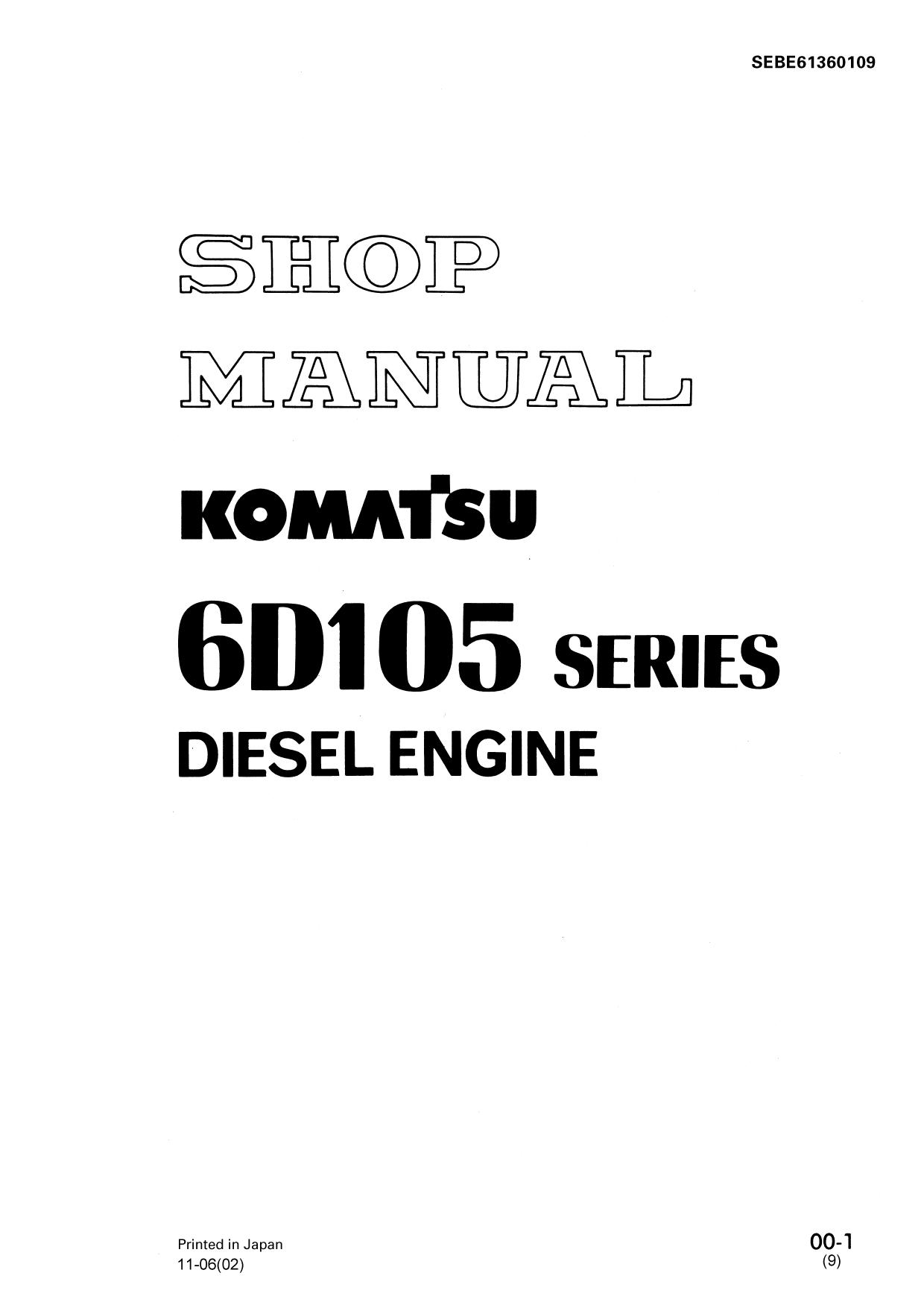6D105 Shop Manual